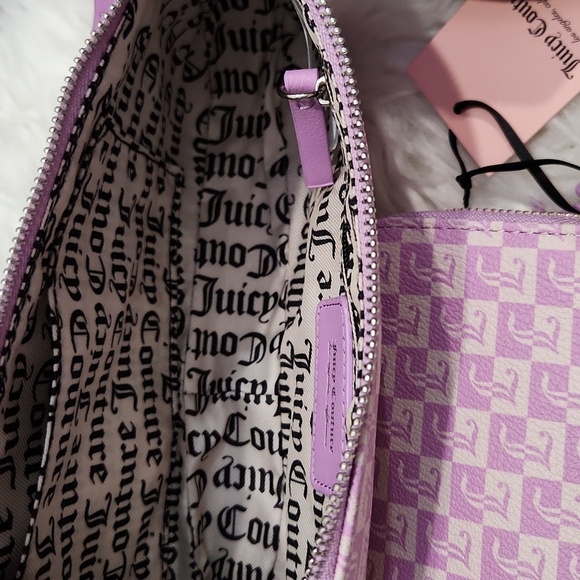 💜🔹️Juicy Couture🔹️ violet tulle fashionista shoulder bag + wallet Bundle Set - Picture 10 of 10